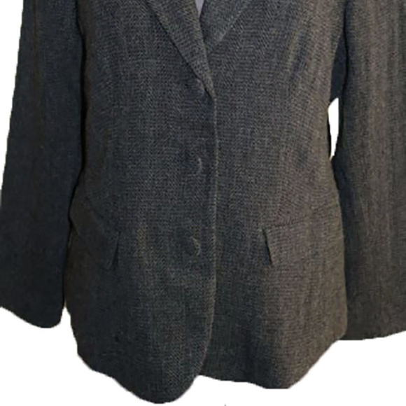 COLDWATER CREEK GRAY SCARF ATTACHED JACKET 10, 12 - Picture 2 of 4